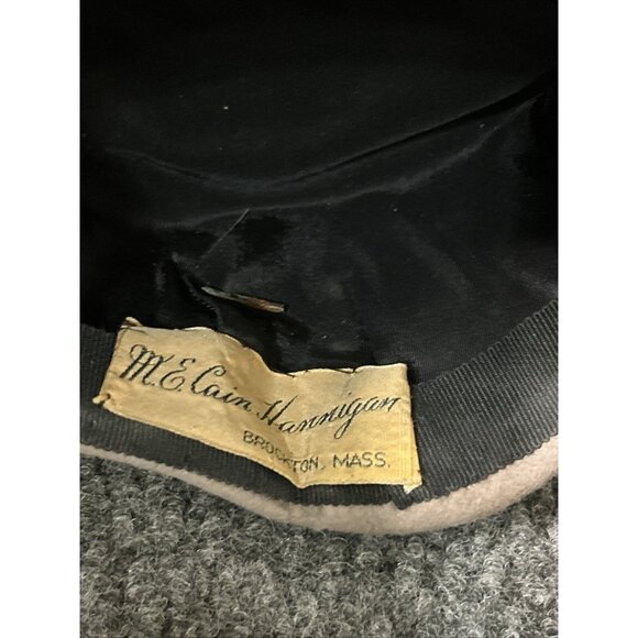 Vintage 1950s Ladies Hat M.E. Cain Hannigan Brockton Mass Fur Front Winter - Picture 3 of 8